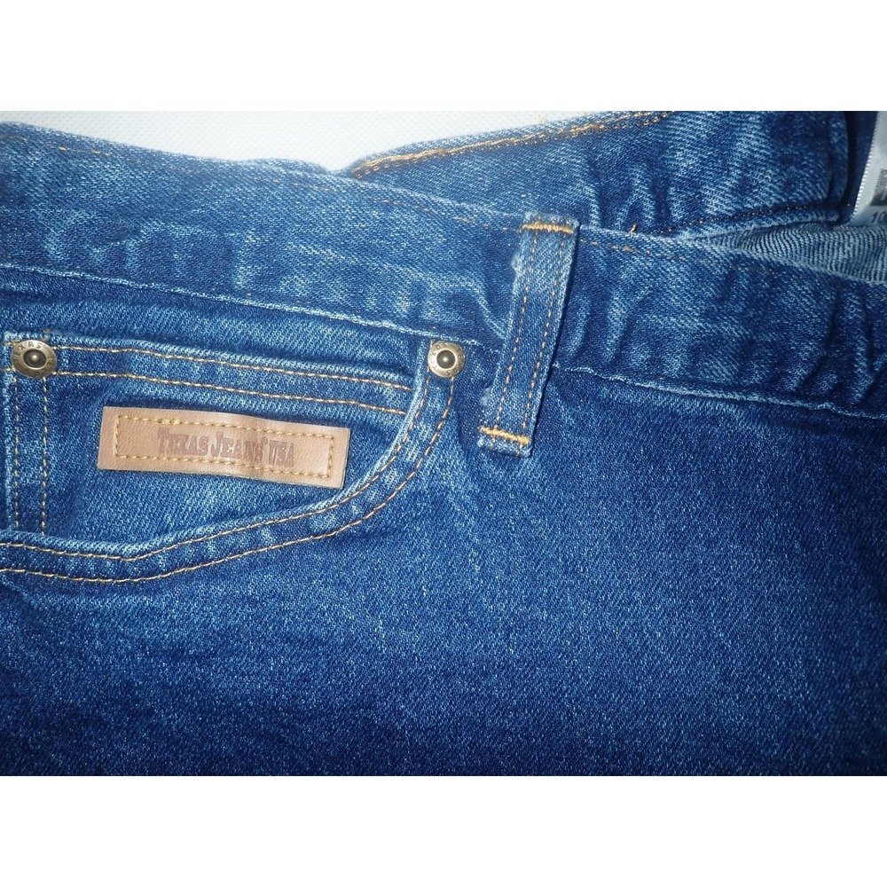 TEXAS JEANS Women's Jean  18 Stretch Bootcut Blue Denim USA made 38 x 30 NEW - Picture 4 of 9
